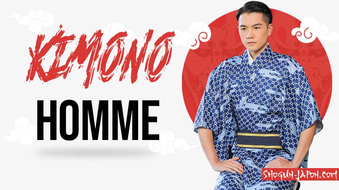 Un japonaise porte un kimono homme