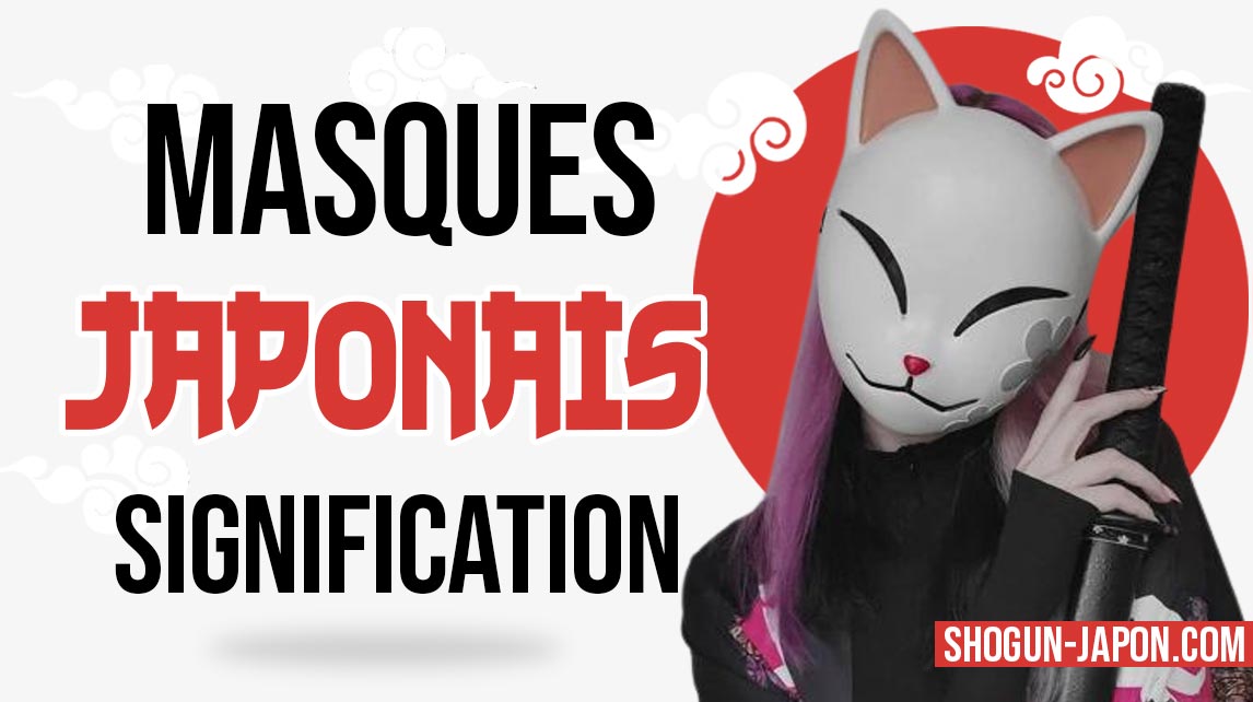 masque japonais signification. Une femme porte un masque kitsune