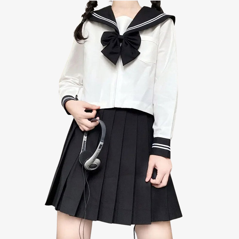 Blouse marinière japonaise avec ruban