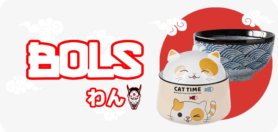 Boutique vaisselle japonaise paris ou acheter un bol traditionnel ou une bok kawaii de chat japonais