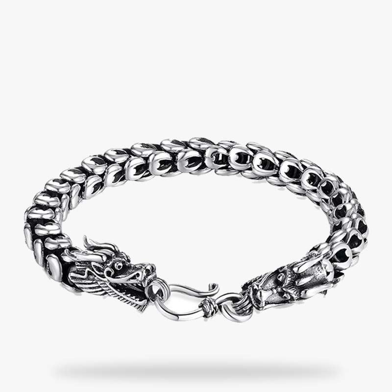 Bracelet dragon japonais homme en argent 925