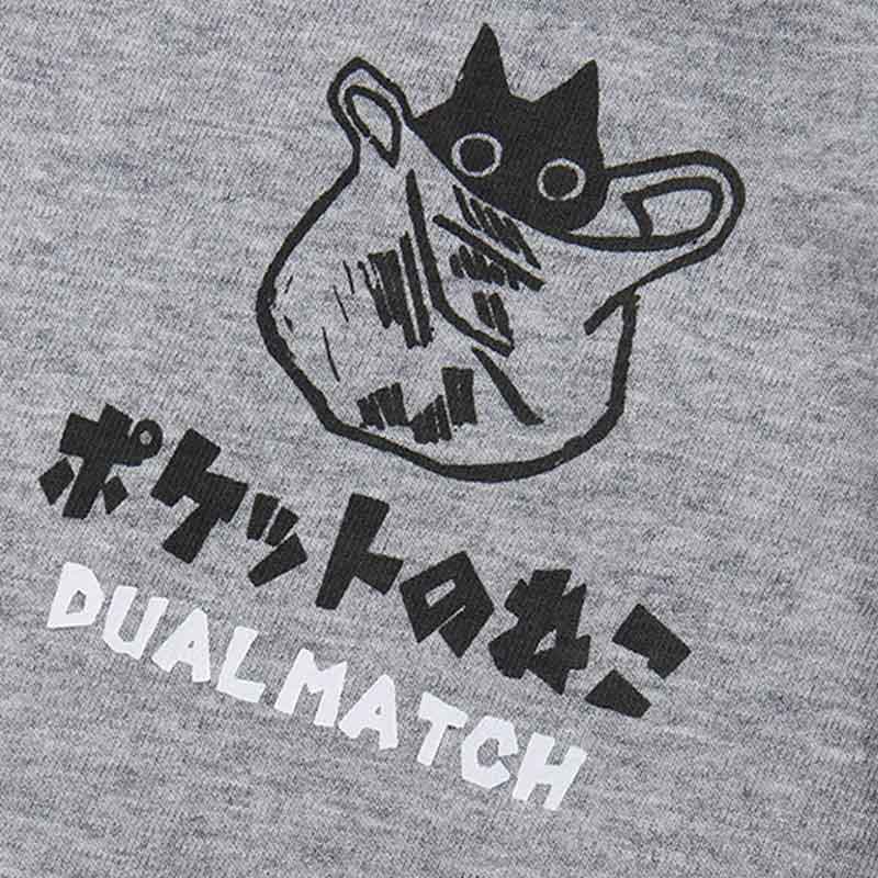 Un design japonais maneki sur un tissu en coton de tee shirt