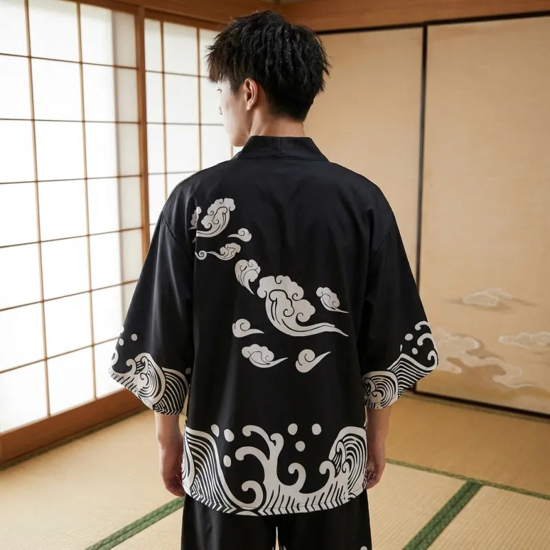 Ensemble Kimono Short Homme