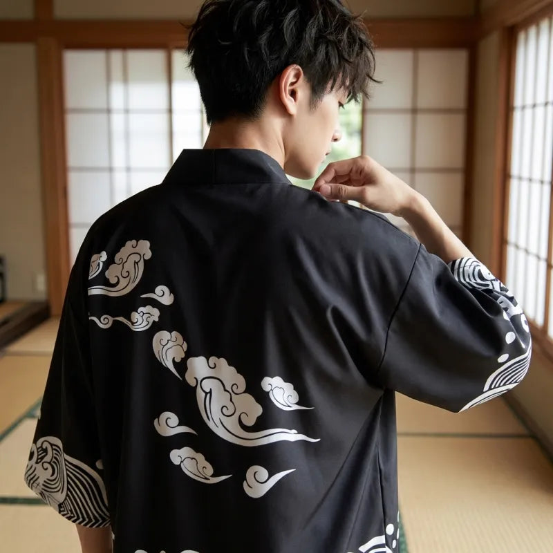 Ensemble Kimono Short Homme