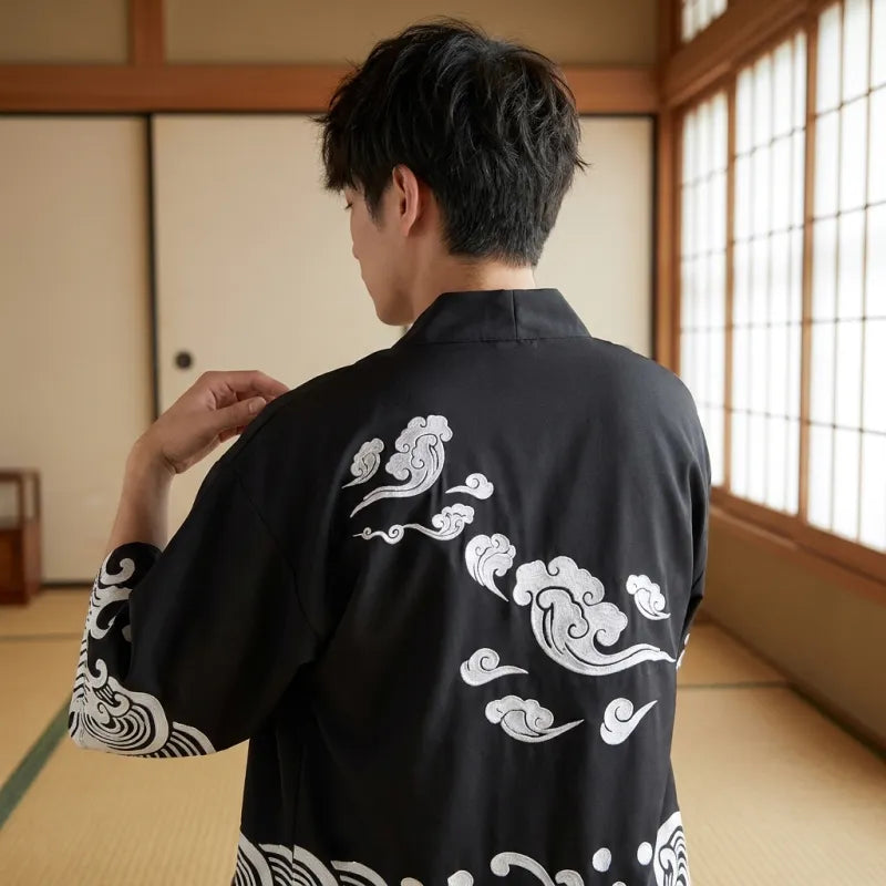 Ensemble Kimono Short Homme