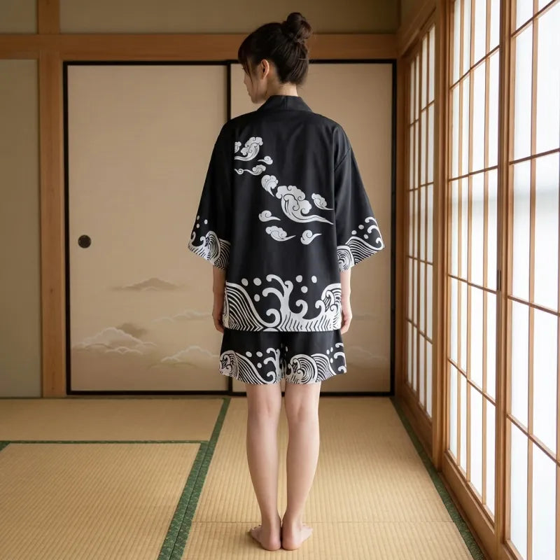 Ensemble Kimono Short Homme