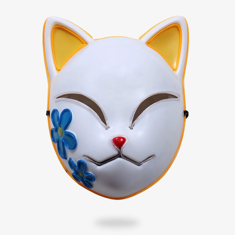 Masque renard japonais pour cosplay manga