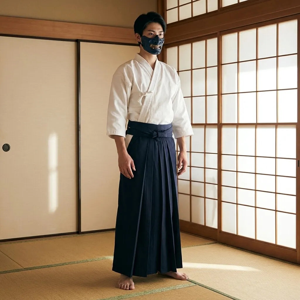 Hakama Aikido vue de face