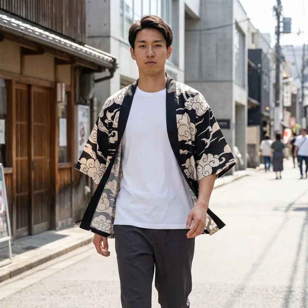 Haori Oni Noir vue arrière