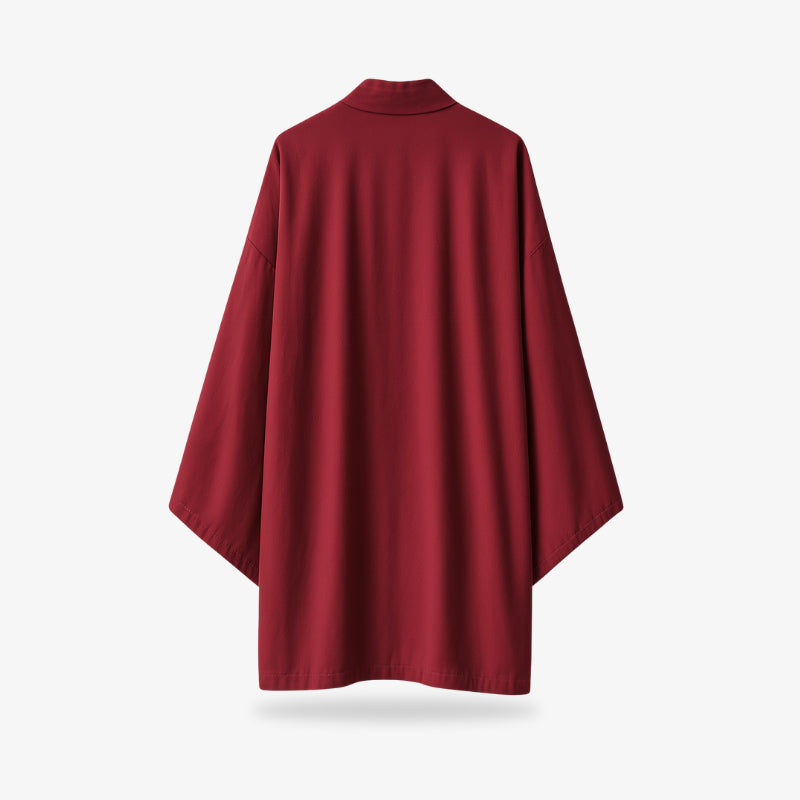 Un long kimono femme japonais à manches 3/4
