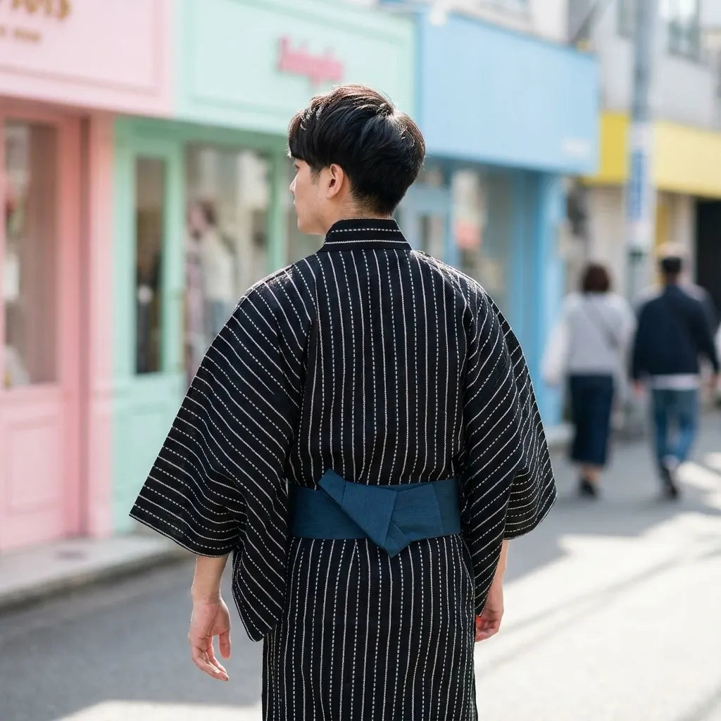 Kimono homme ambiance anime sombre