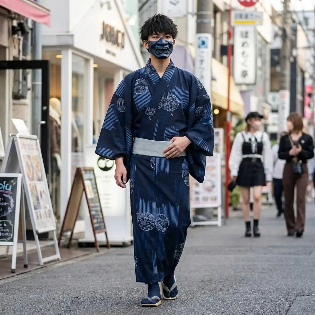 Kimono Homme obi vue arrière