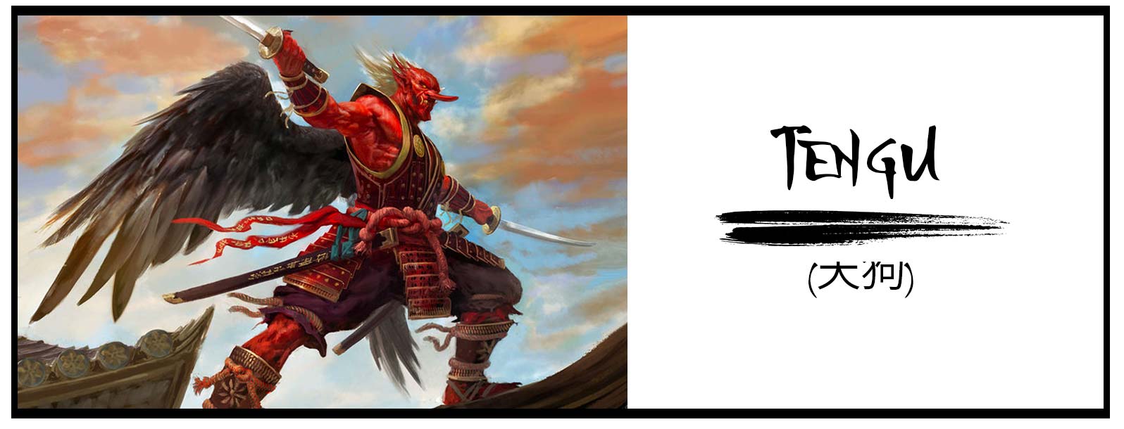 Masque Tengu en résine style époque Edo