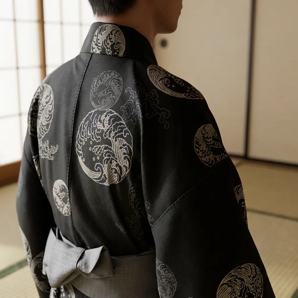 Ceinture obi homme assortie au yukata japonais
