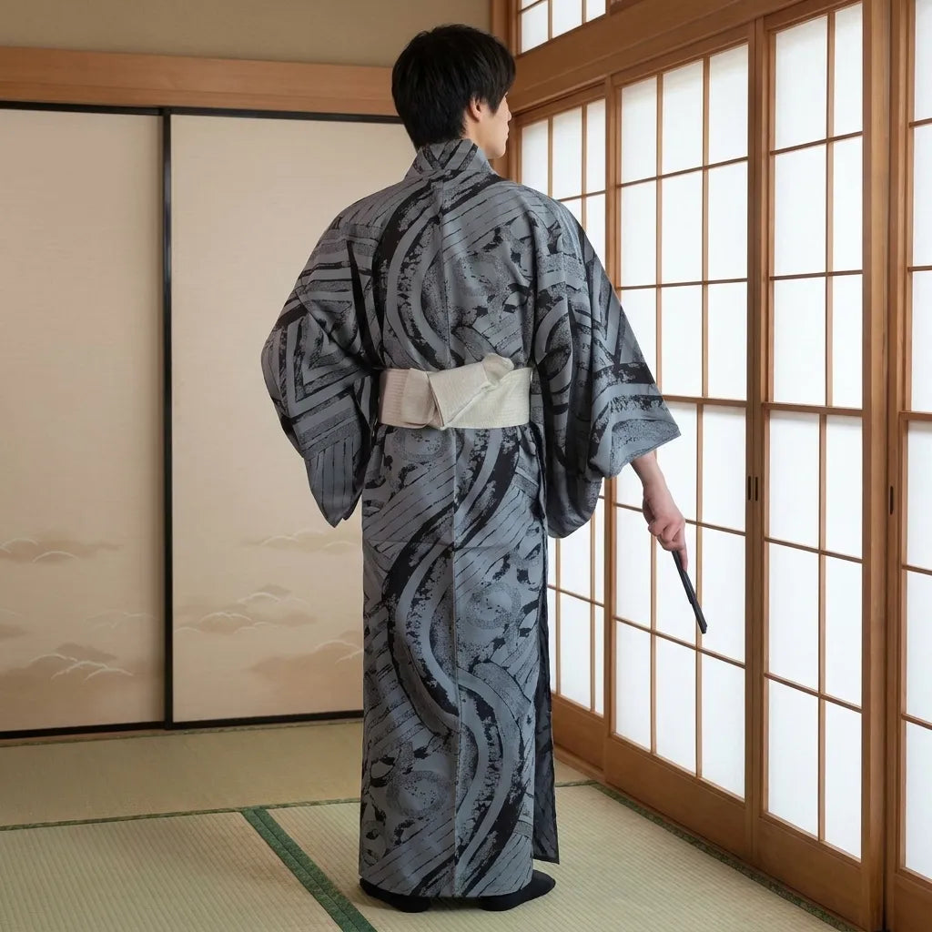Obi homme pour yukata japonais
