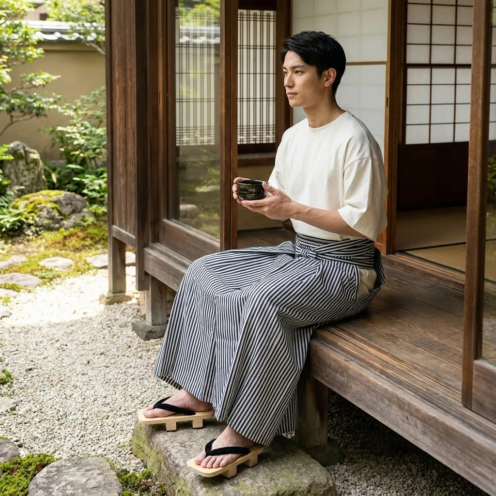 Pantalon Hakama Homme vue arrière