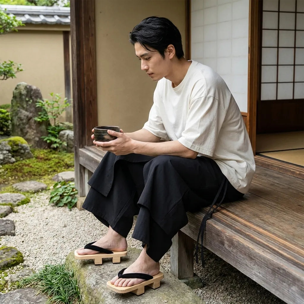Pantalon Japonais Hakama vue arrière