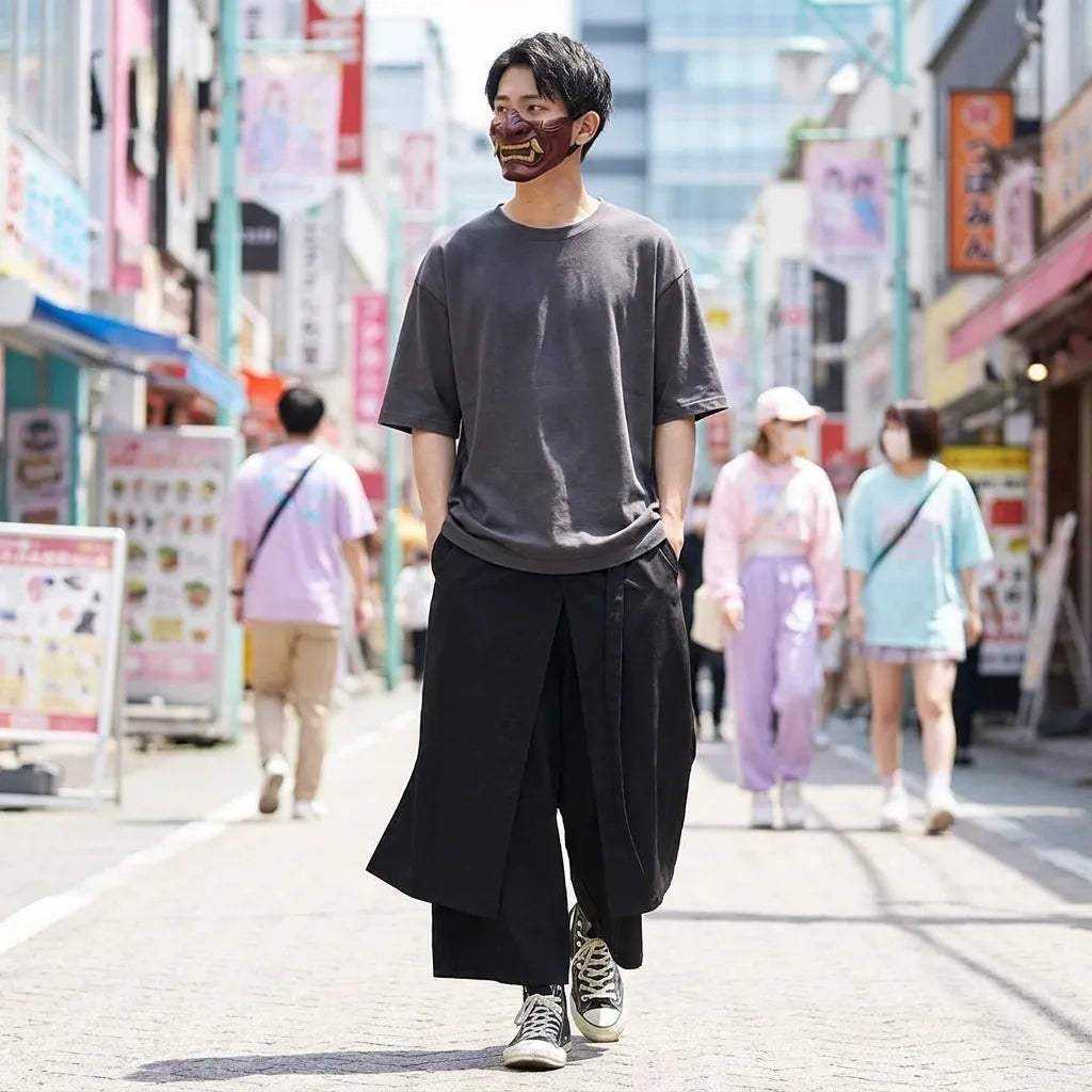 Pantalon Japonais Hakama vue de face