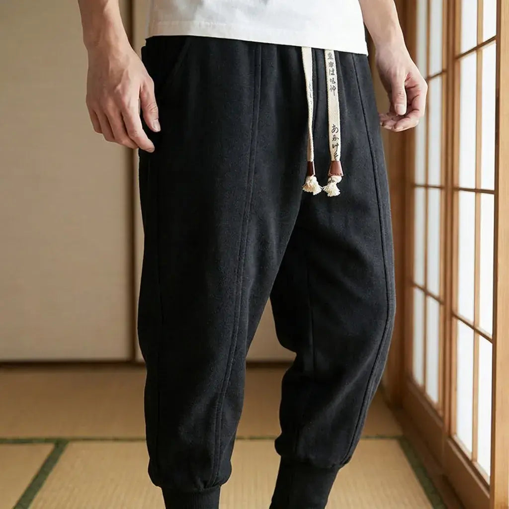 Pantalon Japonais Nikka à plat, vue de face
