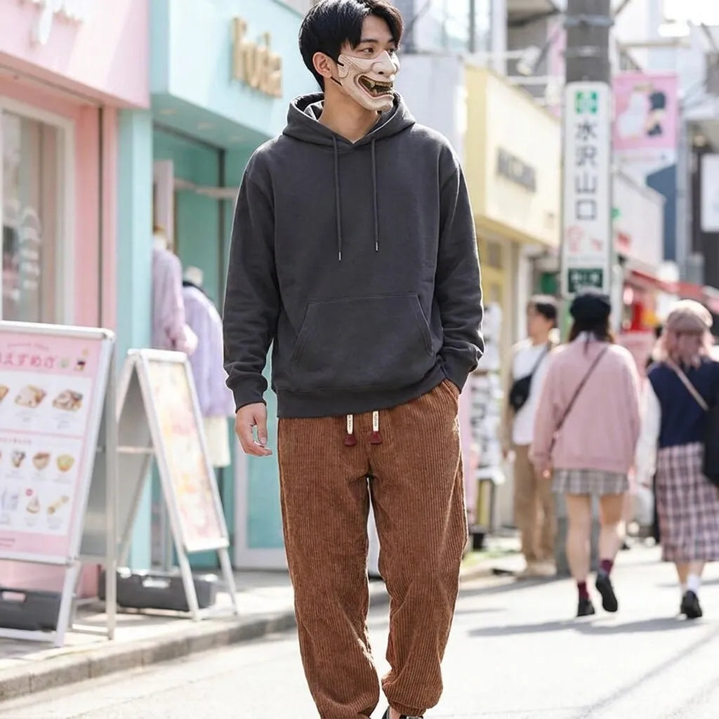 Pantalon Japonais Velours Côtelé vue arrière