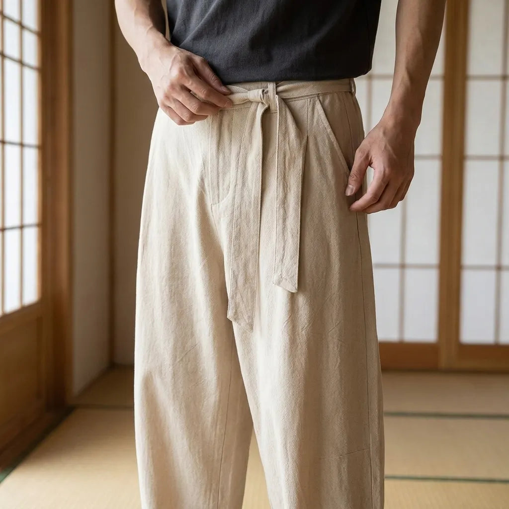 Pantalon Style Japonais vue de face