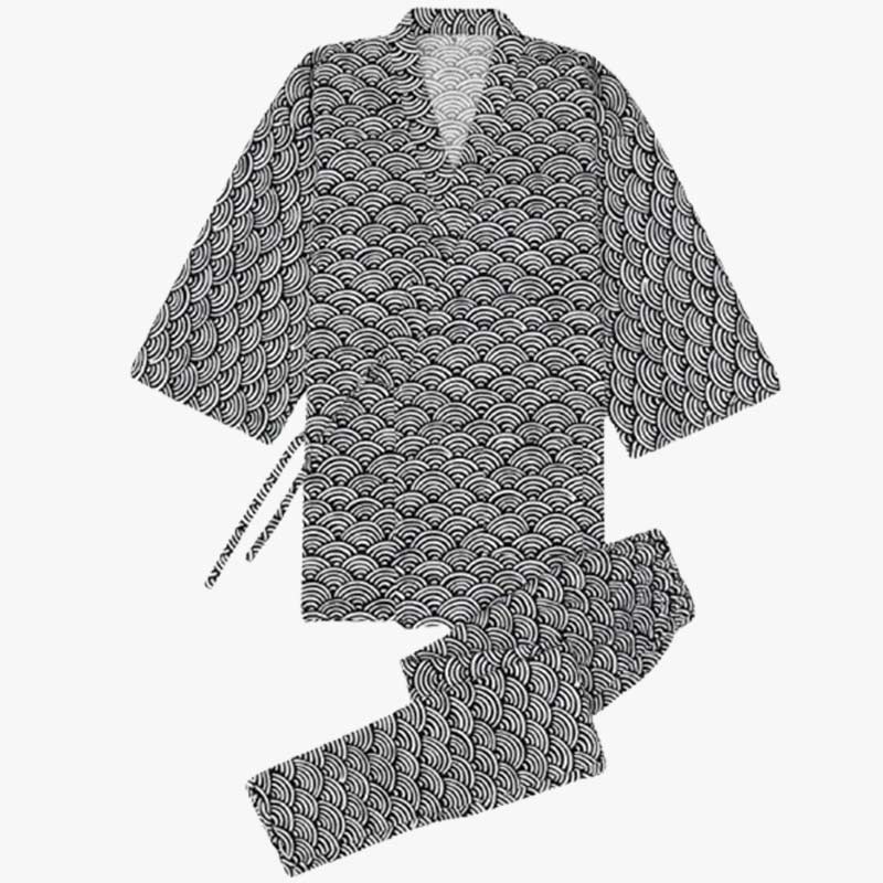 Pyjama japonais jinbei coton respirant