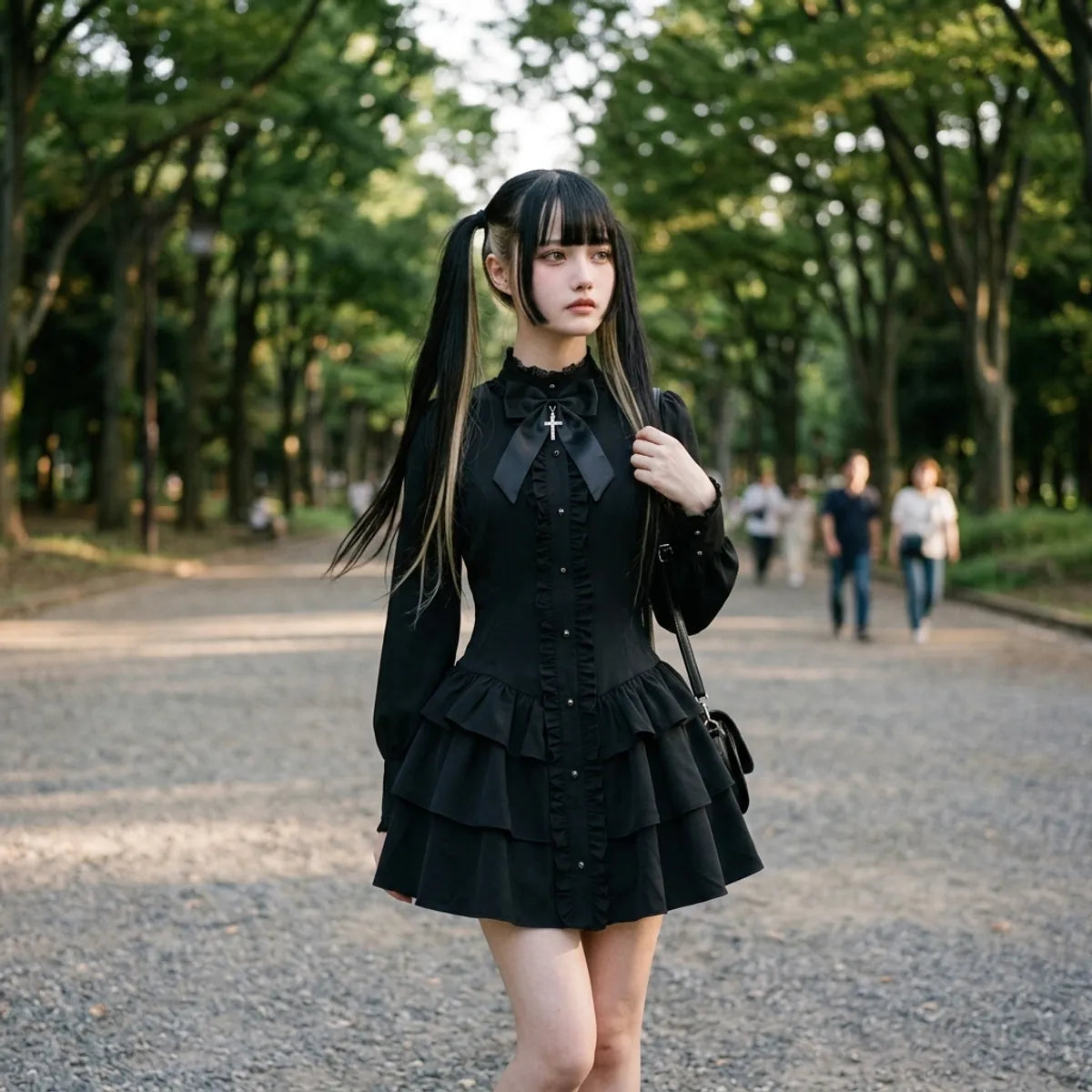 Robe Gothique Punk vue de face