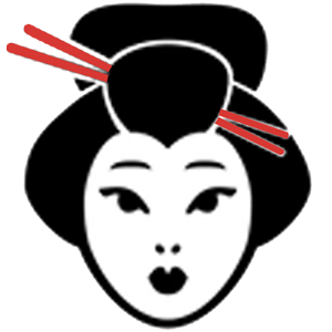 Sav shogun japon avec un visage de femme japonaise geisha