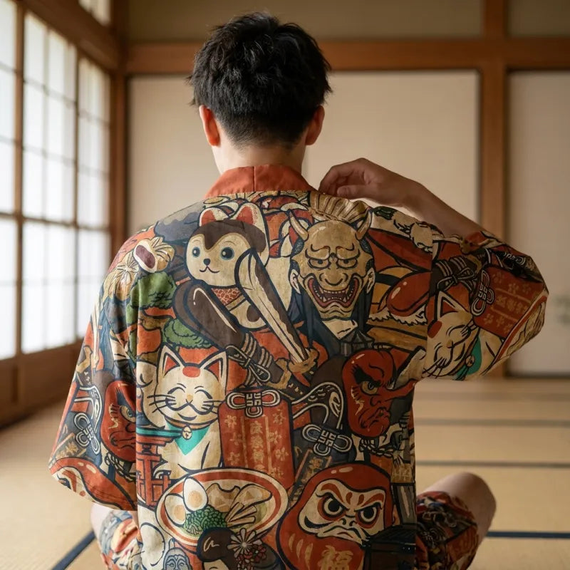 Short Kimono Cardigan