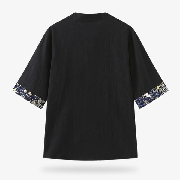 Pour un souvenir japon t-shirt, craquez pour un t-shirt japonais noir avec des broderies