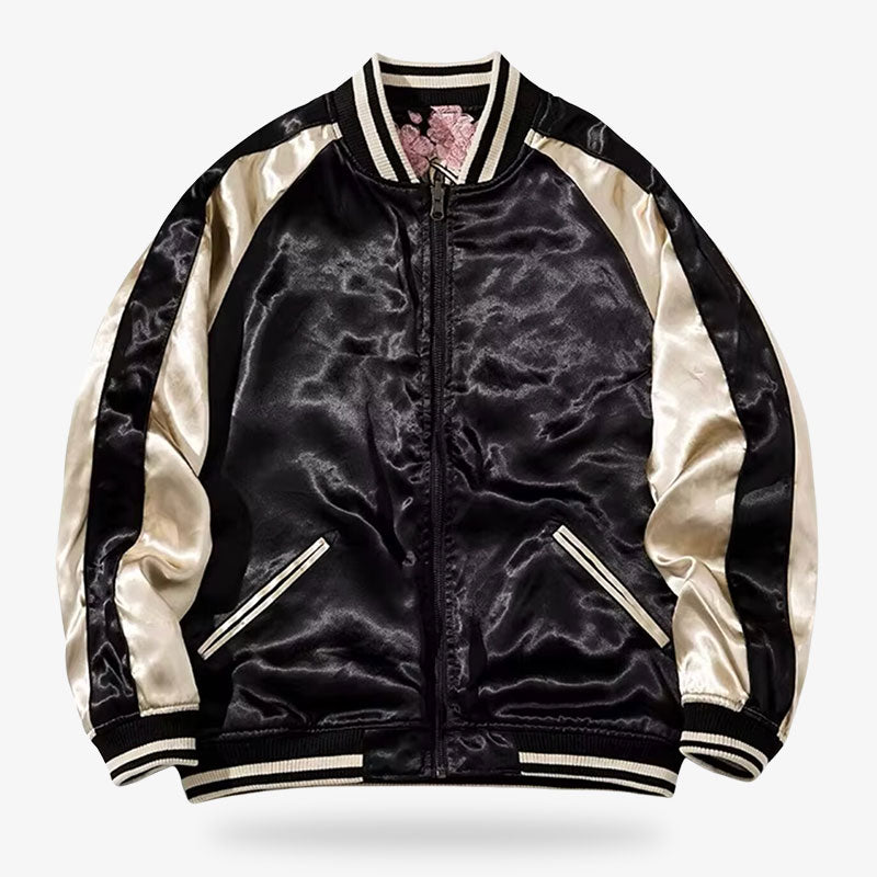 Conseils pour porter un sukajan, entre broderie japonaise et look streetwear décontracté