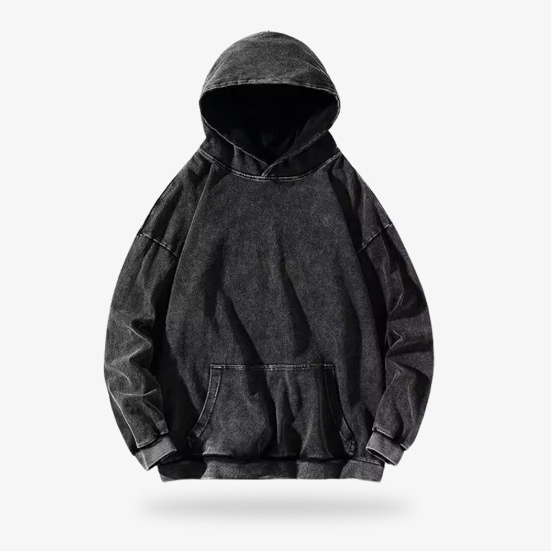 Sweat streetwear urbain de Tokyo, confectionné en coton de qualité, coloris noir