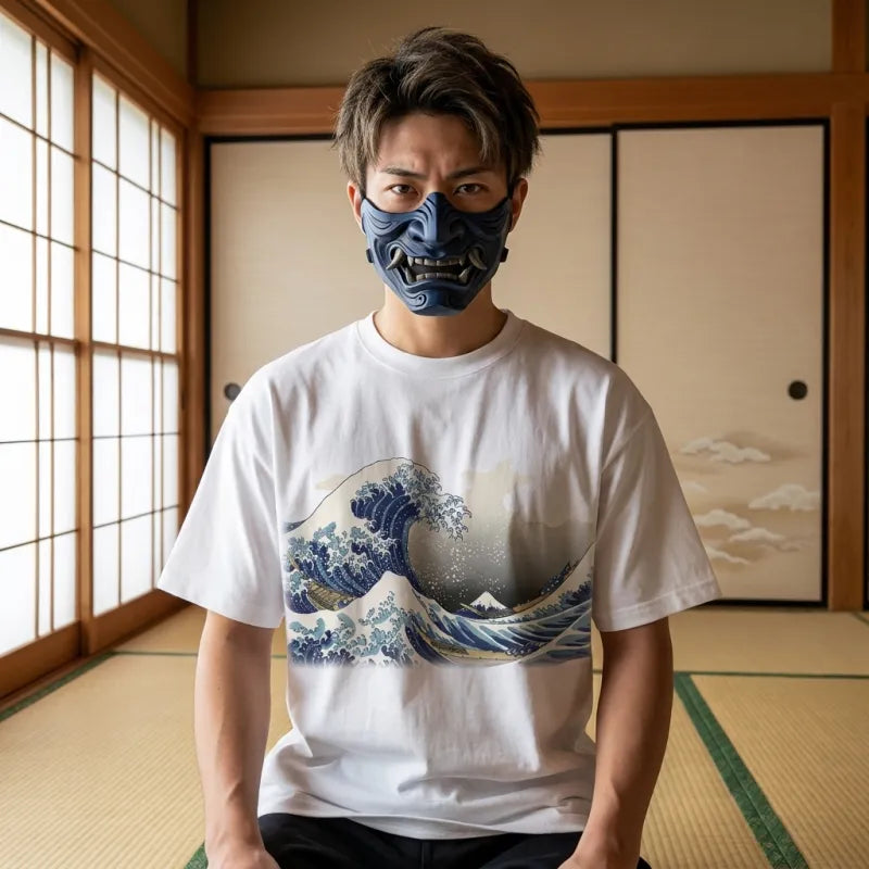 T-Shirt Vague de Kanagawa