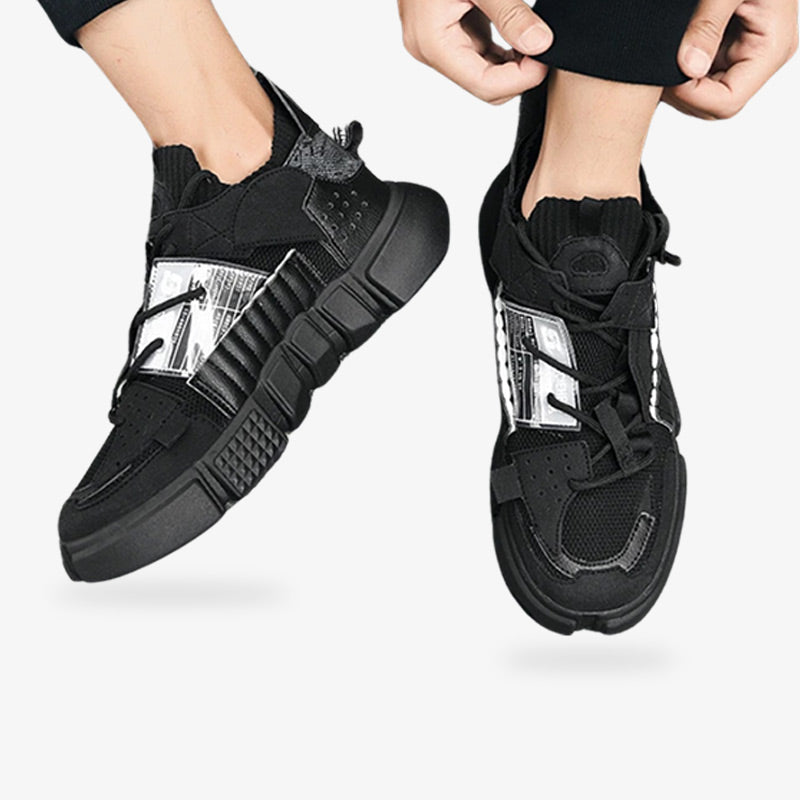 Tennis Harajuku noires alliant confort sportif et esthétique streetwear japonaise colorée