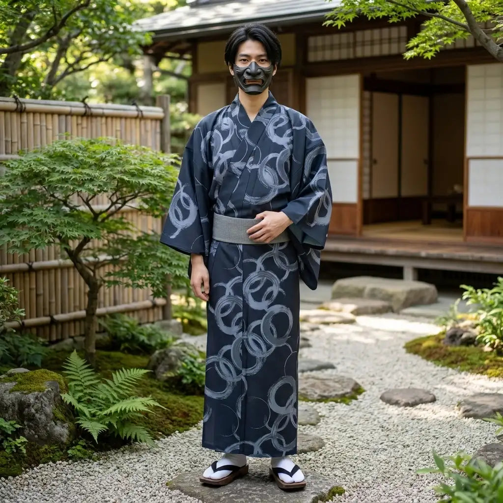 Tenue zen inspirée du yukata traditionnel