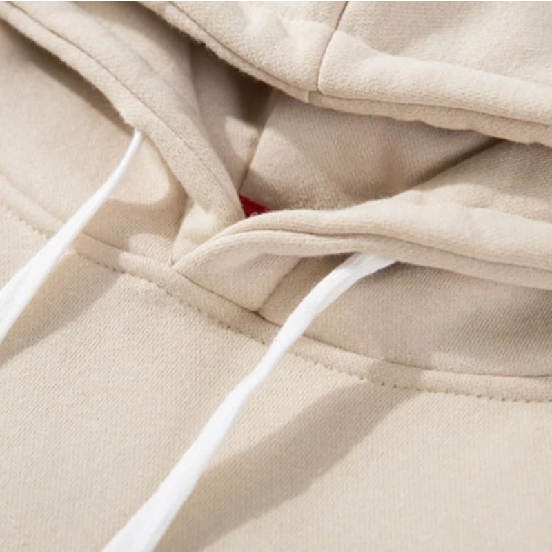 Gros plan sur le tissu en coton peigné du sweat japonais