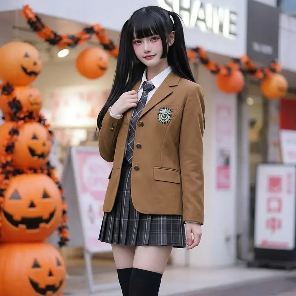 Uniforme Cosplay Japonais à plat, vue de face