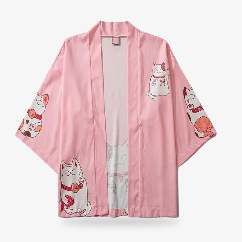 Collection de vestes kawaii japonaises au motif chat porte-bonheur