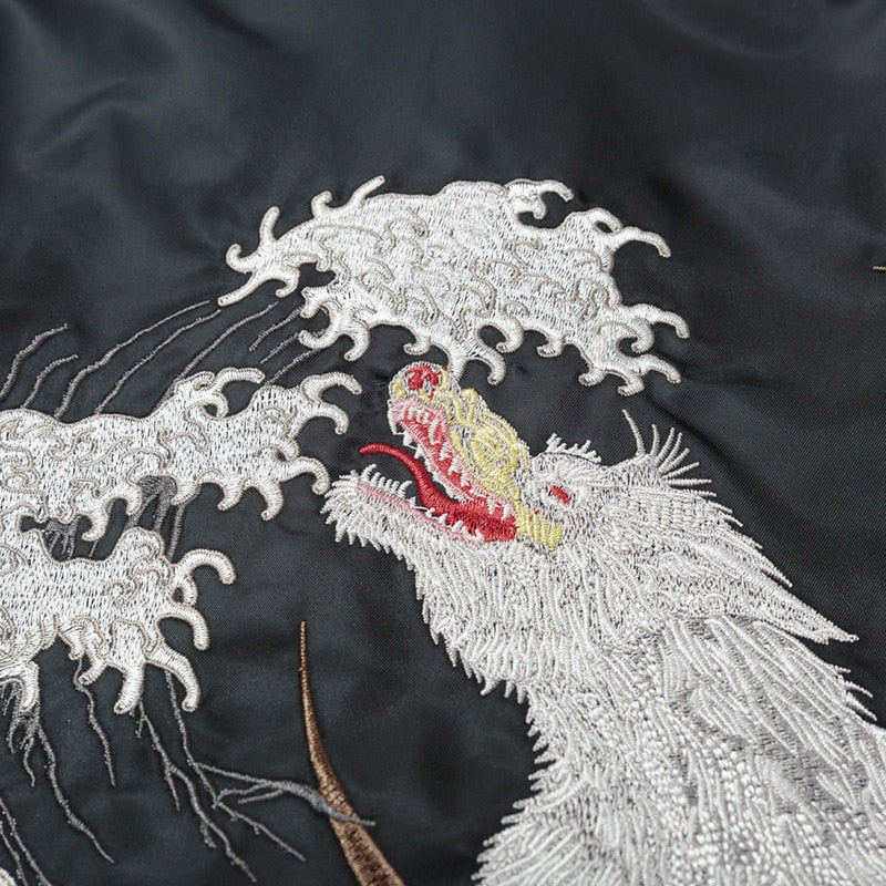 Veste souvenir japonaise brodée