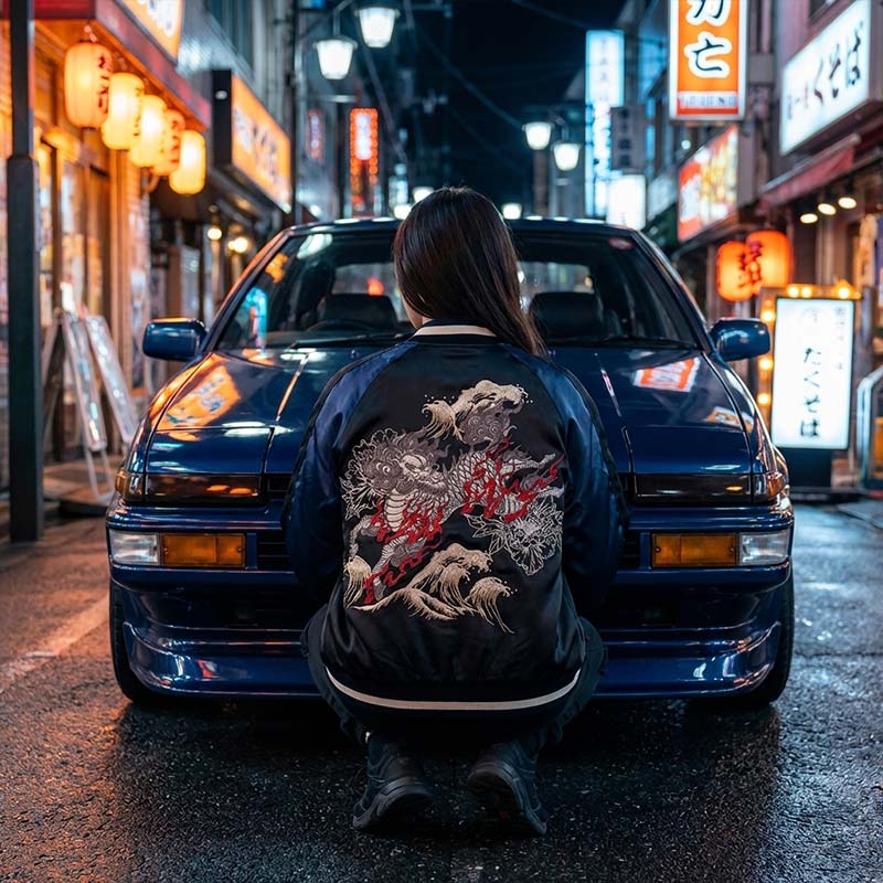 Veste Sukajan Kirin vue arrière