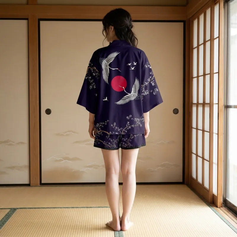 Ensemble Kimono Tsuru