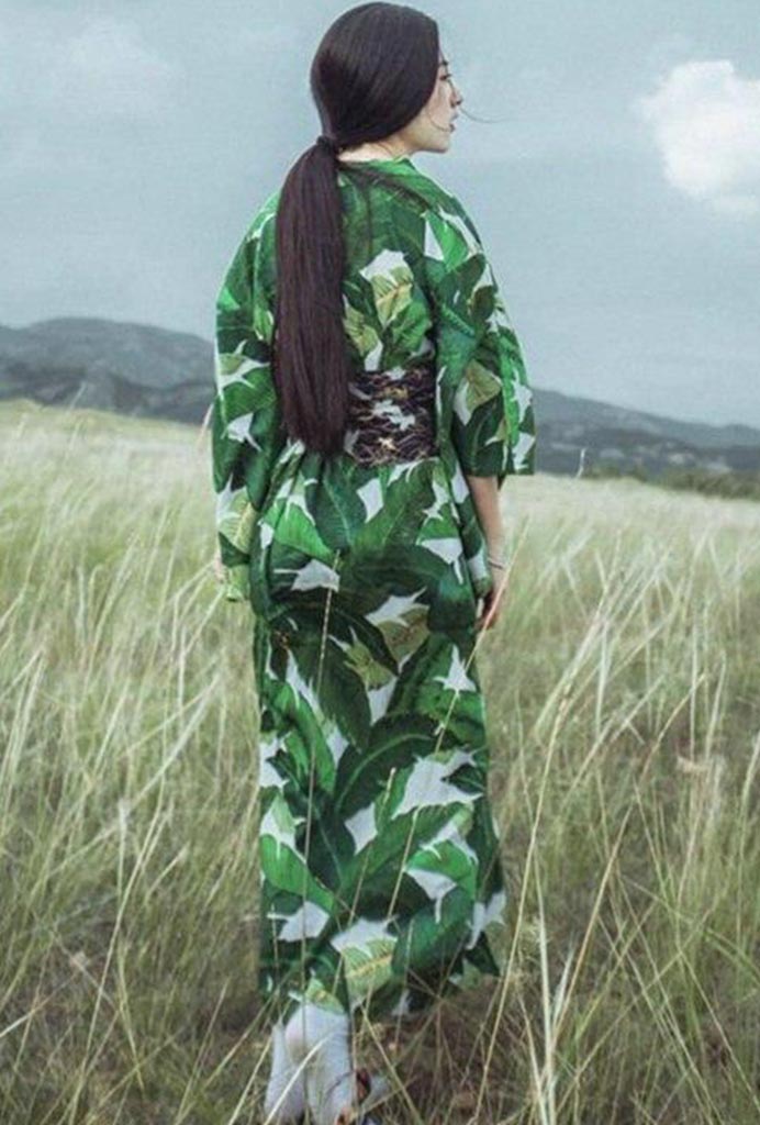 kimono-femme-vert-mode