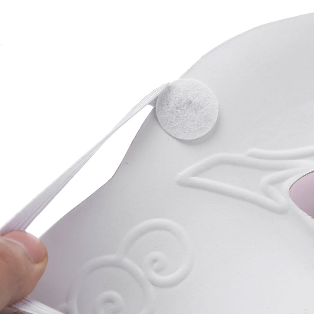 Ce masque japonais kitsune blanc est de bonne qualité avec une finition et un elastique