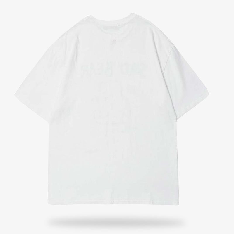 Un t-shirt blanc Japon de couleur blanche