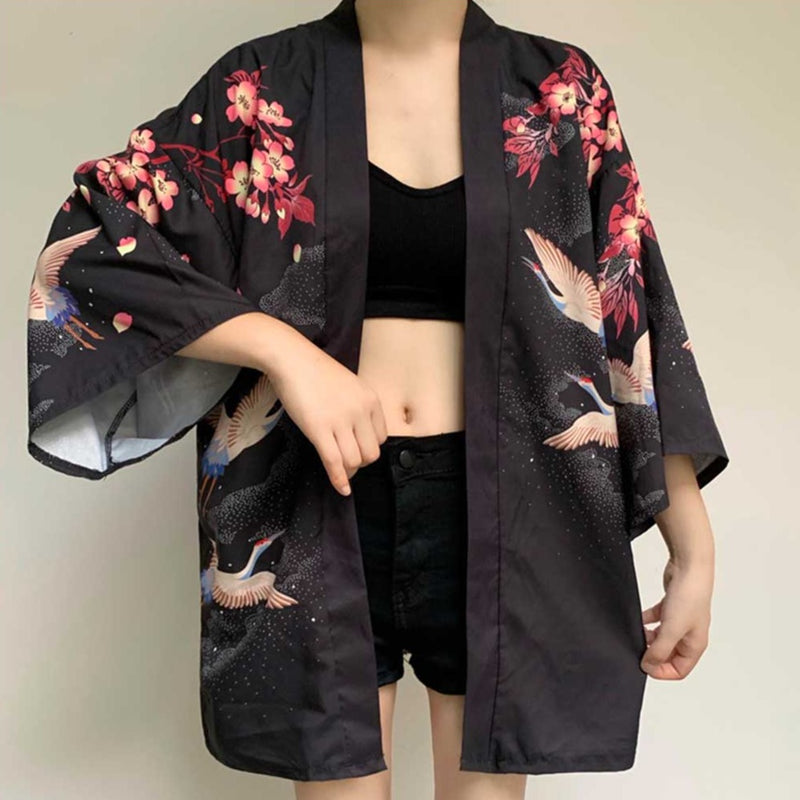 veste-kimono-femme-noir-tsuru