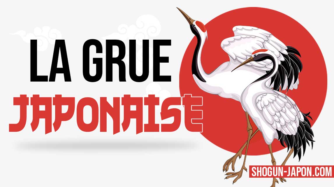 la grue japonaise est un oiseau appelé Tsuru. C'est une grue à couronne rouge