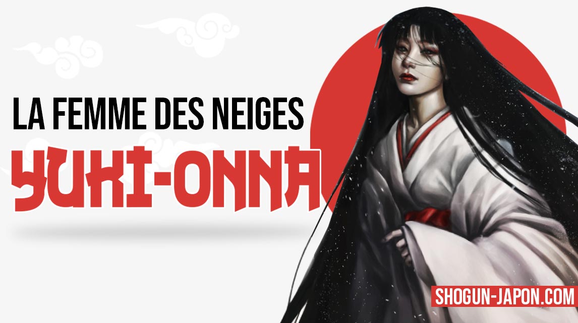 Cette femme en kimono est Yuki-Onna. C'est la femme des neiges. un esprit Yokai du folklore japonais