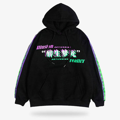 Hoodie style japonais Harajuku pour homme et femme