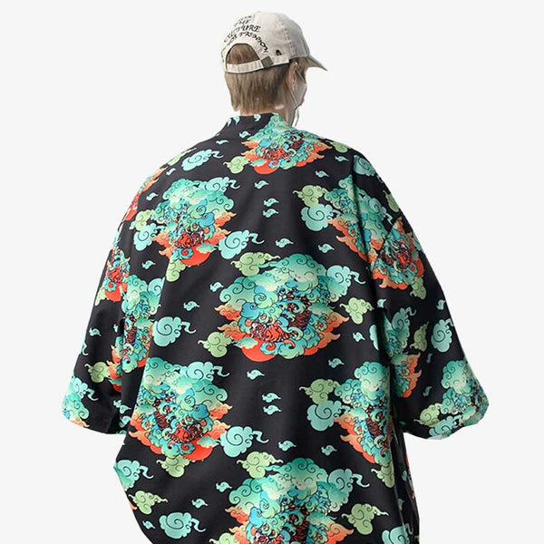 Sublimez le style japonais avec une veste kimono Streetwear haori kumo