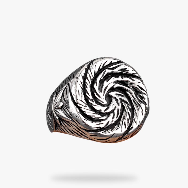 Bague Akatsuki symbole ninja en métal